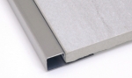 Square Edge Tile Trim in Mirror Stainless Steel