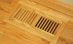 Wood Vent Floor Register Trimline Flush With Frame