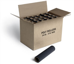 Poly Roller 9 Inch  By Jen Manufacturing 24 Rollers 1 Case by Jen Manufacturing