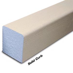 Solid Shower Curb 4 Foot by Noble Company