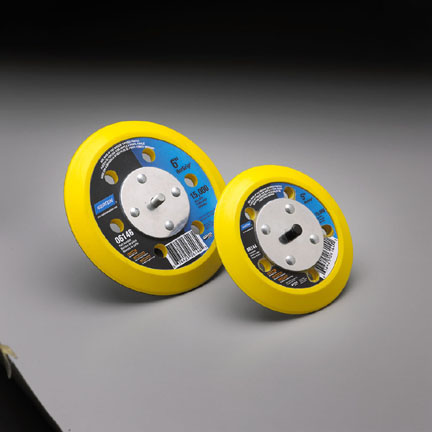 Norton 6 Inch Back Up Pads Medium Density Tapered Edge