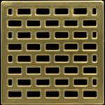 Drain Grate Cover Antique Brass Finish