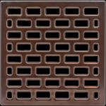 Drain Grate Cover Oil Rubbed Bronze Finish