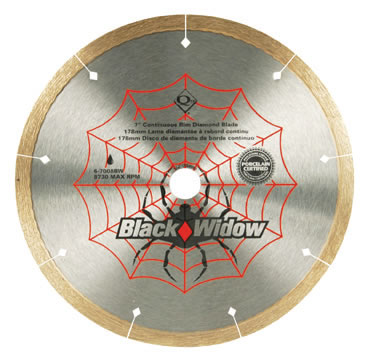 Black Widow Porcelain Diamond Blades by QEP