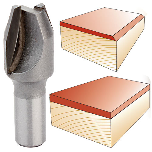 Combination Bevel and Flush Trim Router Bits by Velepec